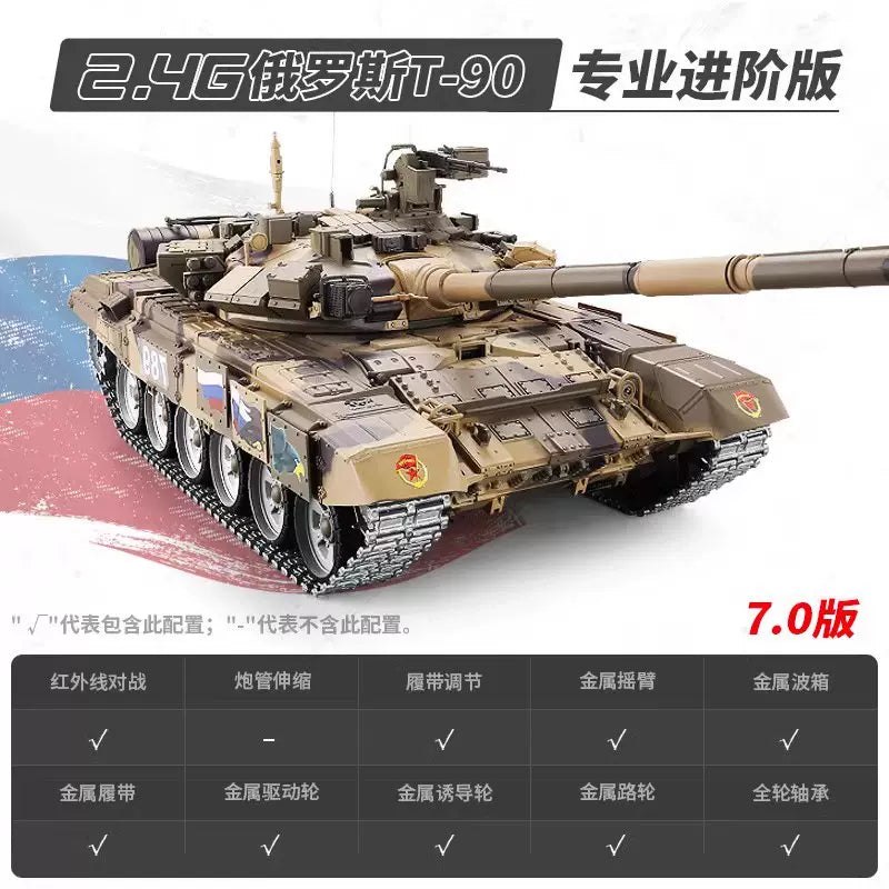 俄羅斯(T90)1/16遙控主戰坦克車