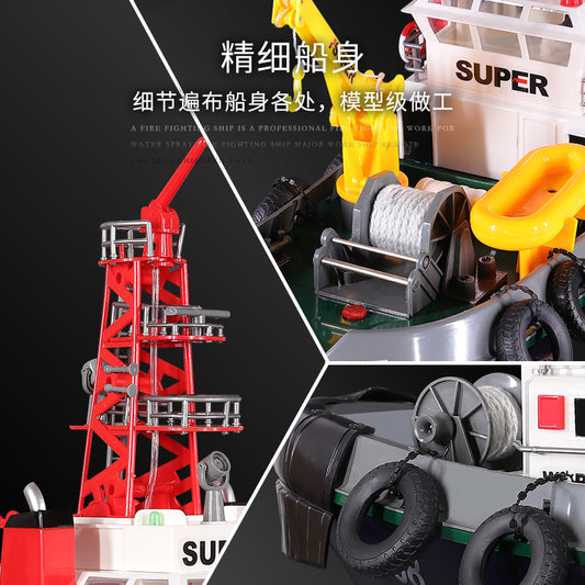 (美國噴水消防船)遙控消防噴水船