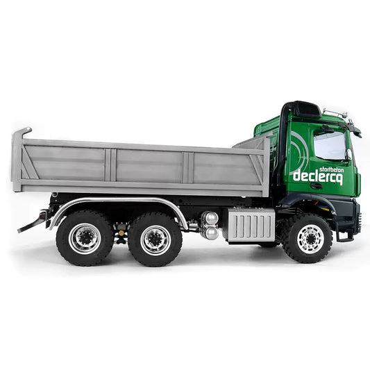 (3348 6X6全驅泥頭車)1/14遙控液壓自卸車