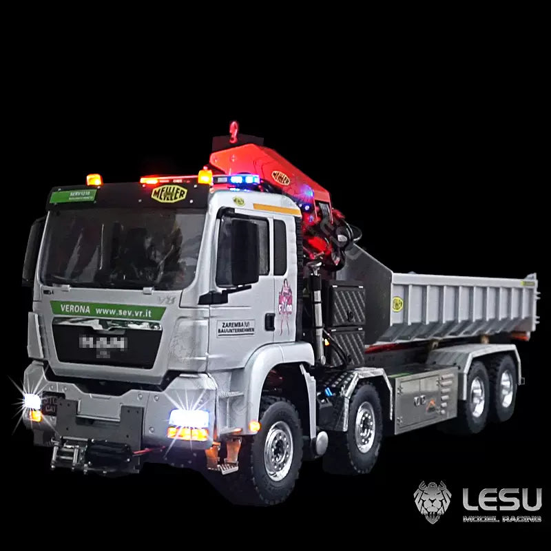 Carbolite K3365 K3366 1:14 full scale metal 88 hydraulic roll-off dump remote control truck trailer