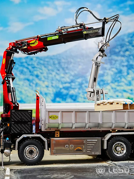 (LS-A0048) 1/14遙控金屬液壓隨車吊折疊貨叉