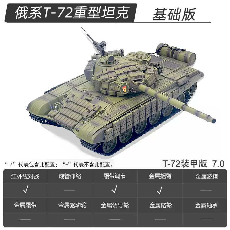 俄羅斯(T72)1/16裝甲遙控坦克車