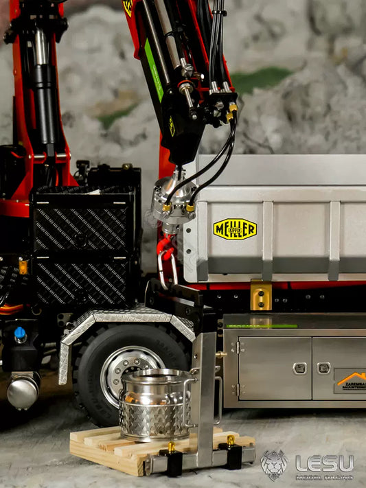 (Y-1554/LS-A0011)1/14遙控隨車吊升級件液壓旋轉配件