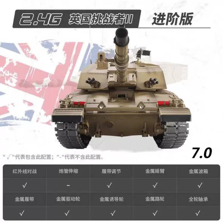 英國(挑戰者Ⅱ)1/16重型遙控坦克車