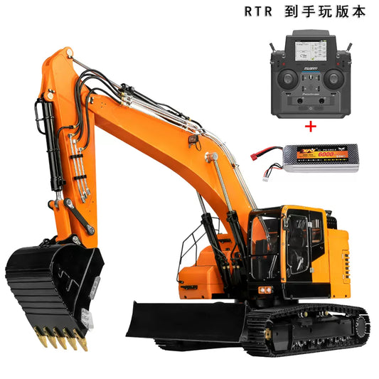 (Aoue ET26B)1/14遙控兩節臂短尾帶前鏟履帶式重型挖機