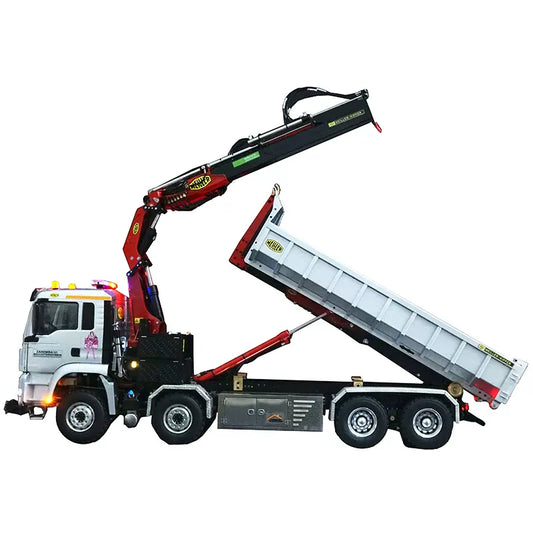 (滾裝隨車吊)1/14遙控液壓全卸車