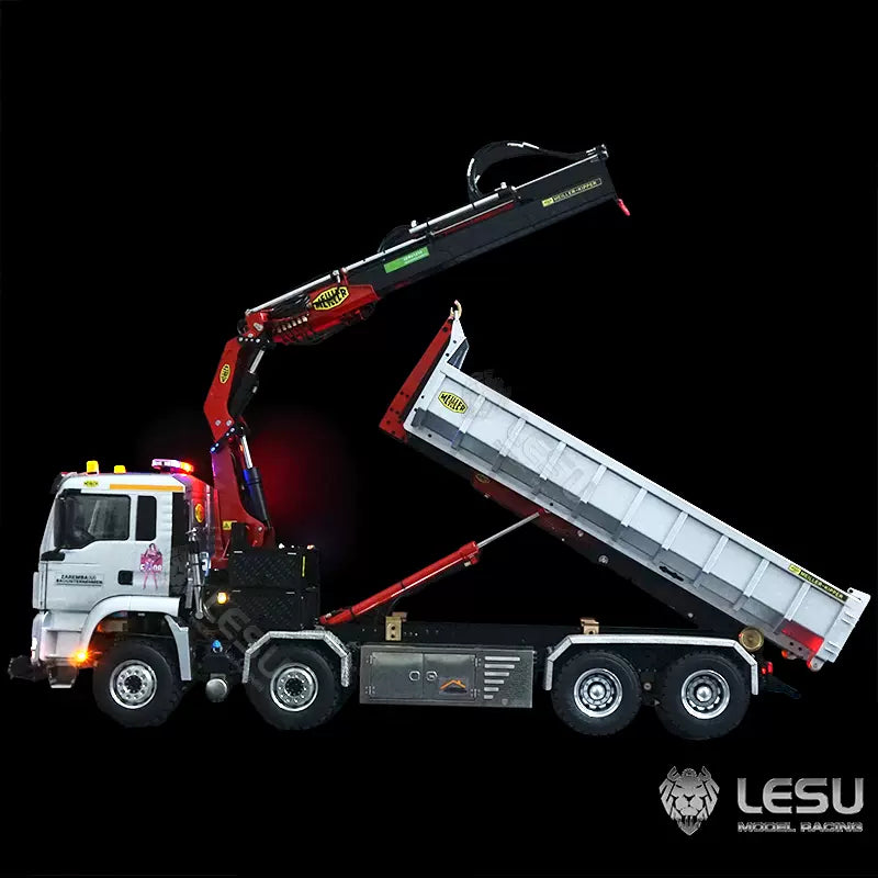 Carbolite K3365 K3366 1:14 full scale metal 88 hydraulic roll-off dump remote control truck trailer