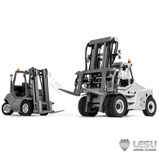 (大小叉車套裝)1/14遙控全金屬CNC液壓升降叉車