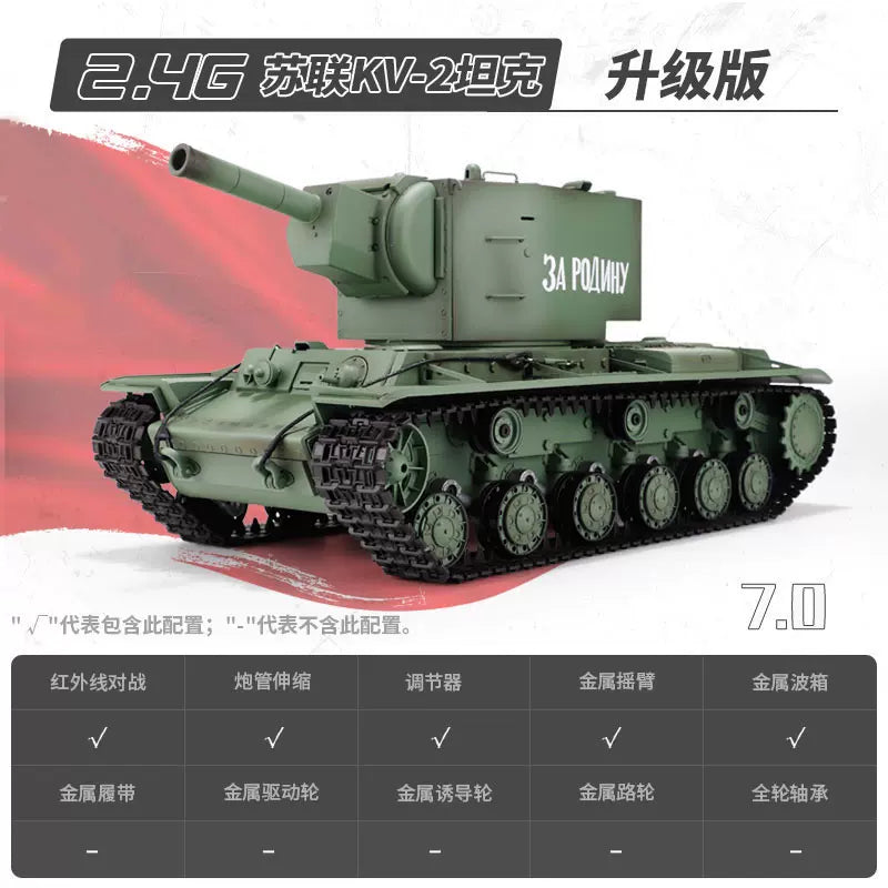 蘇聯（KV-Ⅱ）1/16重型遙控坦克車