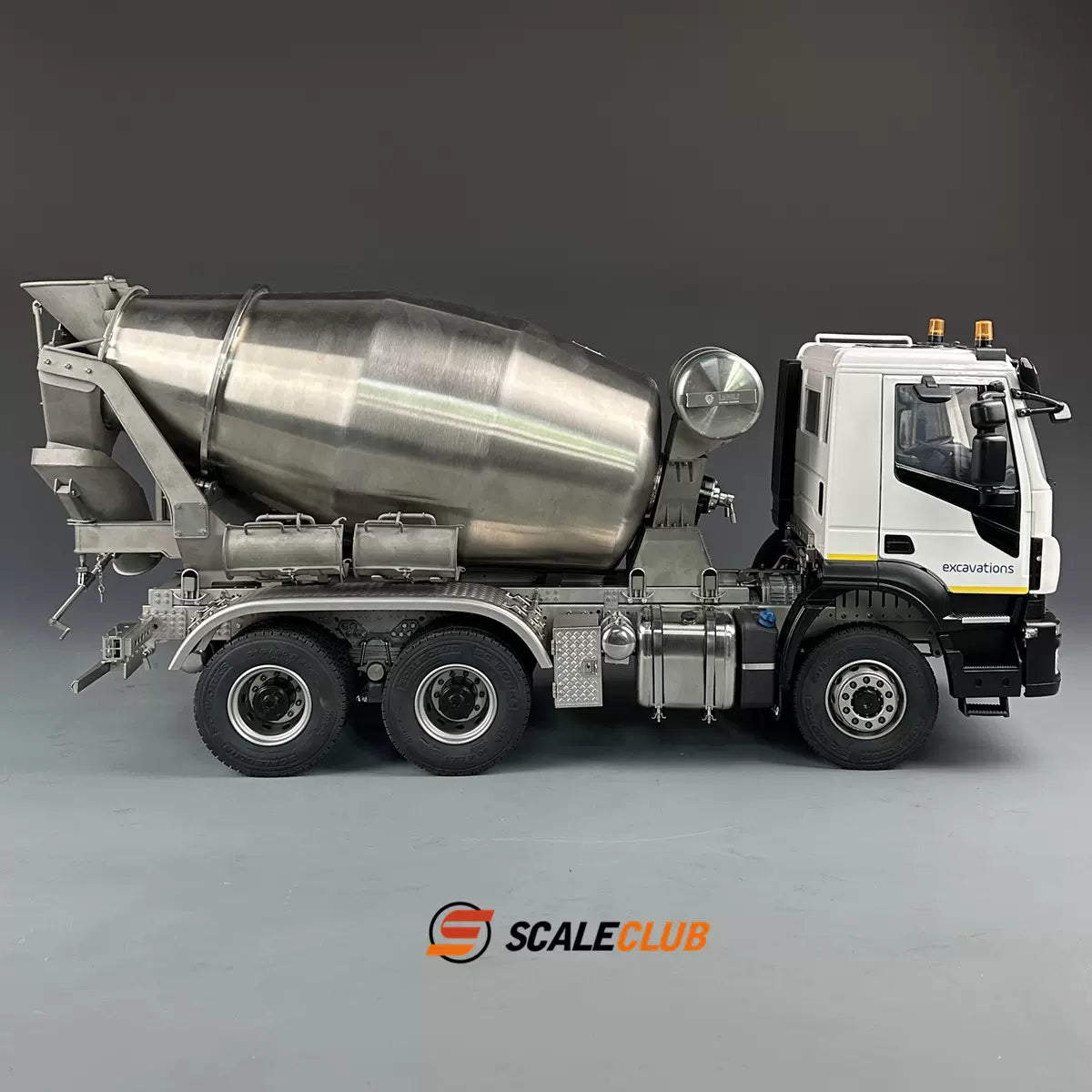 （輪減6*6攪拌）1/14遙控輪減橋6x6 全金屬水泥攪拌車