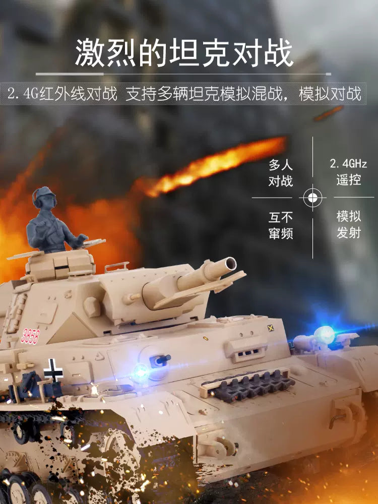德國（Ⅳ號F型）1/16中型遙控坦克車