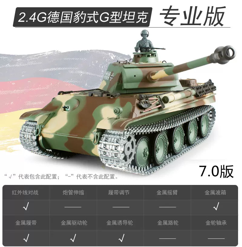 德國（豹式G型）1/16遙控坦克車