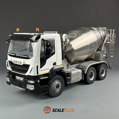 （輪減6*6攪拌）1/14遙控輪減橋6x6 全金屬水泥攪拌車