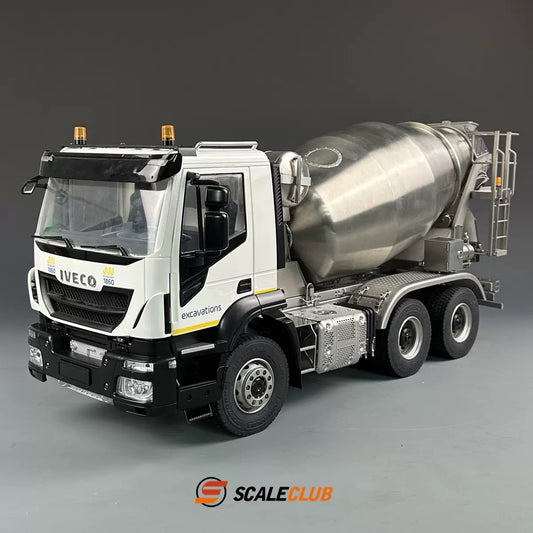 （輪減6*6攪拌）1/14遙控輪減橋6x6 全金屬水泥攪拌車