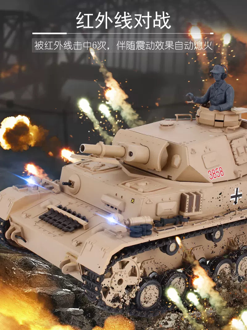 德國（Ⅳ號F型）1/16中型遙控坦克車
