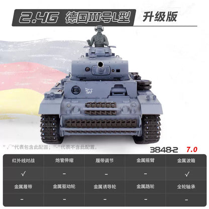 德國（III號L型）1/16中型遙控坦克車