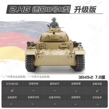德國（III號H型）1/16中型遙控坦克車