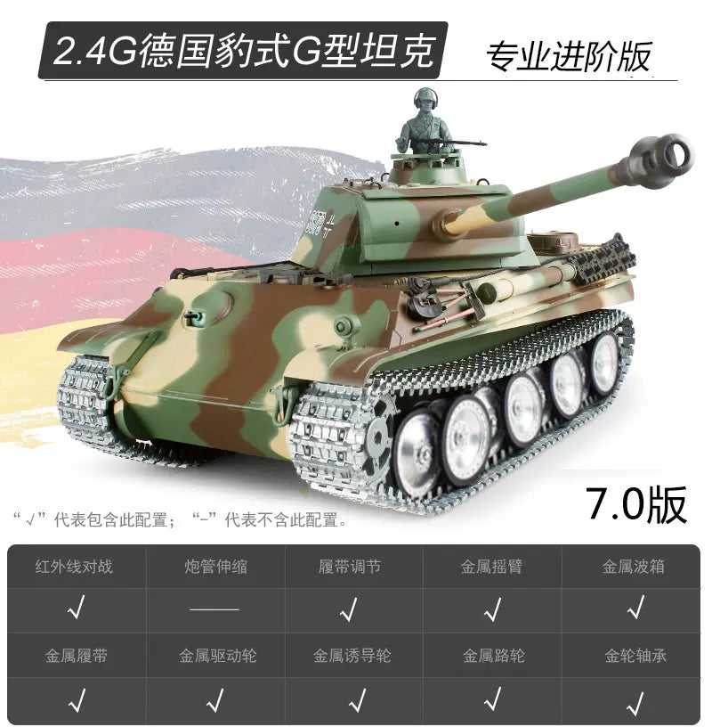 德國（豹式G型）1/16遙控坦克車