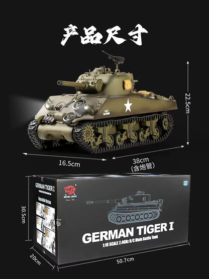 美國（謝爾曼M4A3）1/16遙控坦克車