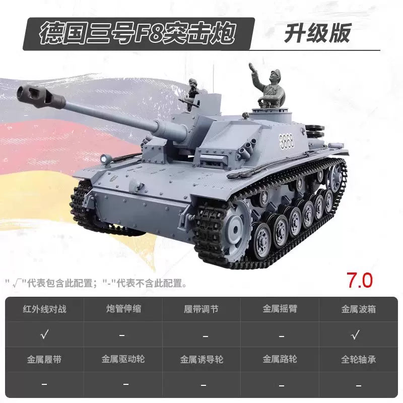 德國（ⅢF8突擊炮）1/16遙控坦克車