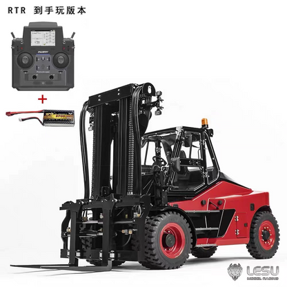 （金屬外殼CNC製作）1/14遙控六路閥液壓重型叉車