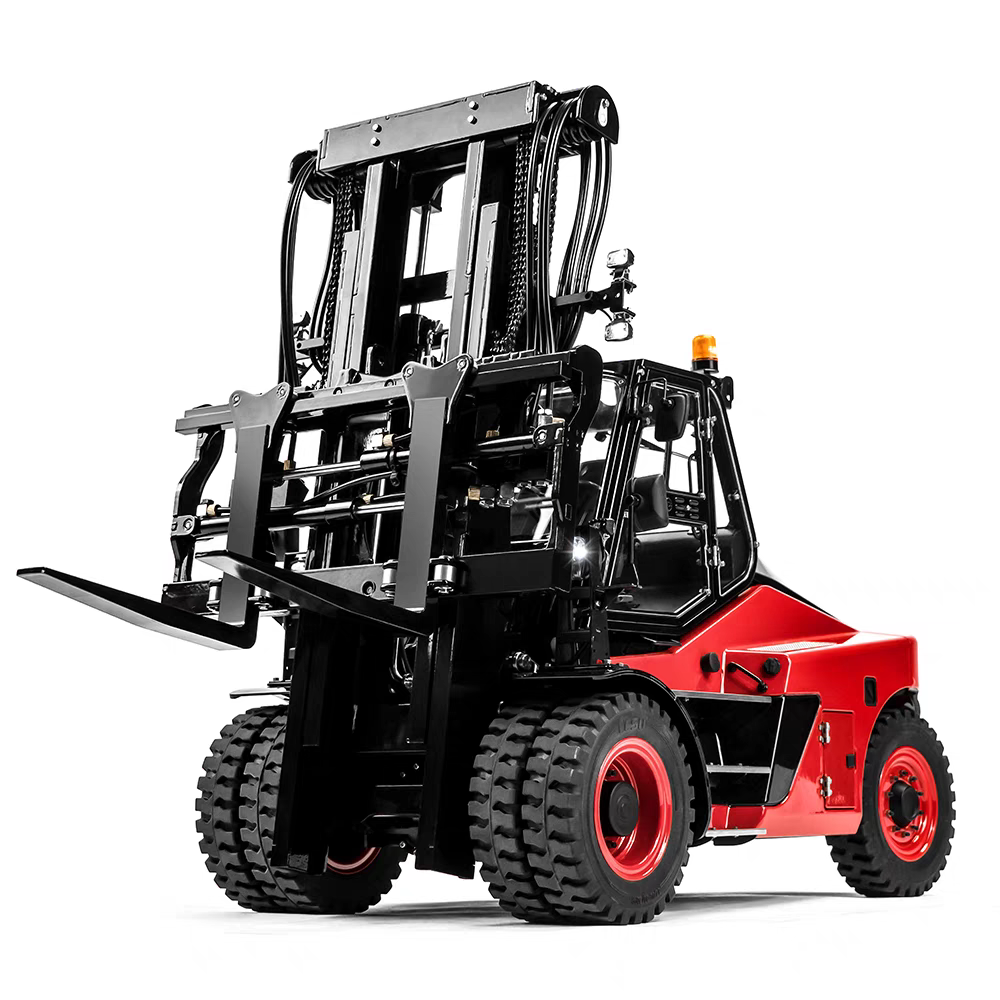 （金屬外殼CNC製作）1/14遙控六路閥液壓重型叉車