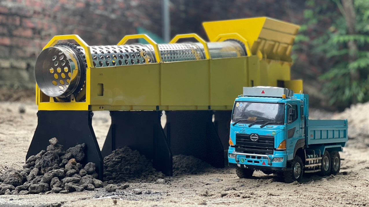 （DPS 滾筒篩） 1/14三軸滾筒拖車