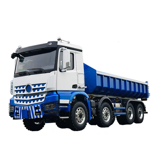(奔馳8X8全卸噴漆版RTR ）1/14遙控液壓滾裝全卸車