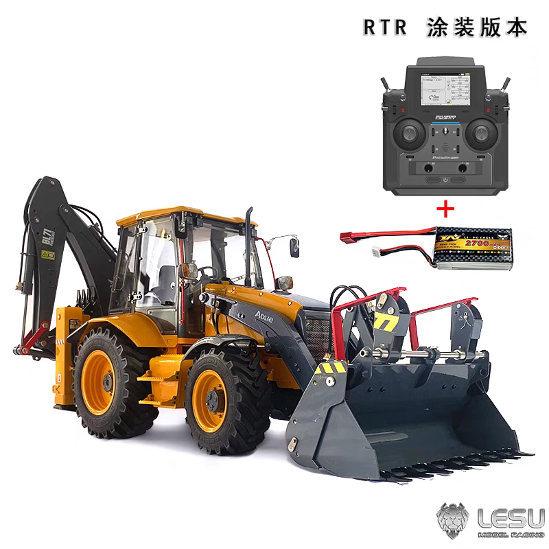 （Aoue-BL71兩頭忙反鏟）1/14遙控液壓裝載機
