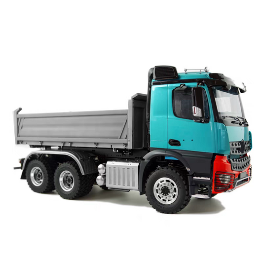 （3348 6X6三向泥頭）1/14遙控高扭力自卸車