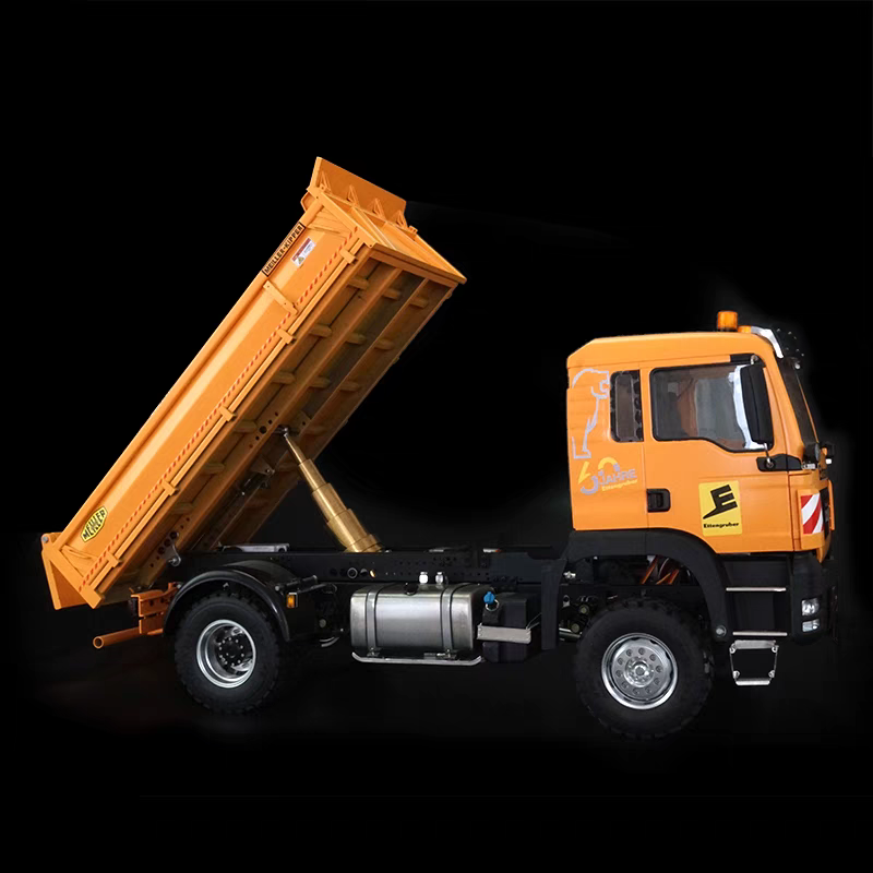 （曼4X4雙軸液壓）1/14遙控高扭力泥頭自卸車